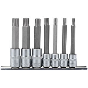 Draper 3/8'', 1/2'' Sq. Dr. Ribe Socket Bit Set