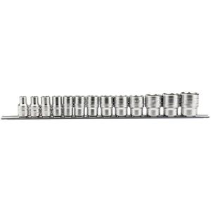 Draper 1/2'' Sq. Dr. Imperial Sockets on a Metal Rail