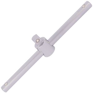 Draper 3/8'' Square Drive Satin Chrome Sliding T Bar
