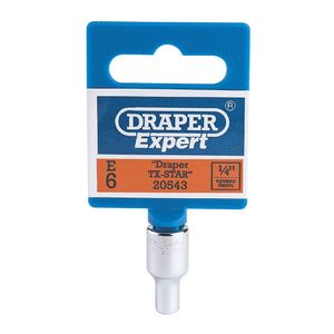 Draper Expert 1/4 inch Square Drive Tx-Star Socket - TS14