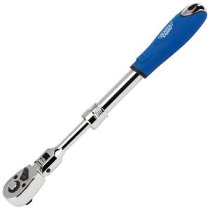 Draper 3/8'' Sq. Dr. 72 Tooth Flexible Head Extending Reversible Ratchet