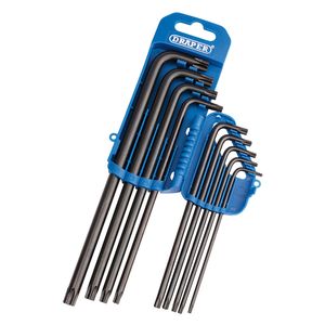 Draper Extra Long 9 Piece  Tx-Star Key Set - TX8L/9/B