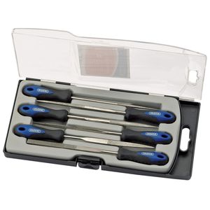 Draper 6 Piece 150mm Soft Grip Diamond Needle File Set - DF6/SG