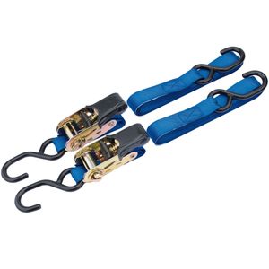 Draper 250Kg 2 Piece Ratcheting Tie Down Straps - RTDS25B2/B