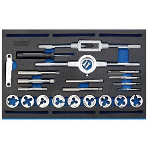 Draper Combination Tap & Die Set in EVA Foam Insert Tray