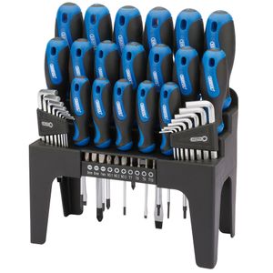 Draper Soft Grip Screwdriver, Hex Key and Bit Set (44 Piece) - 865/44