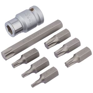 Expert 8 Piece 1/2&quot; Square Drive Draper Tx-Star Bit Set - 3404/B