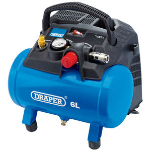 Draper 6L Oil-Free Air Compressor (1.2Kw) - DA6/180