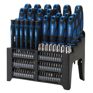 Draper Screwdriver and Bit Set, Blue (103 Piece) - 864/103/B
