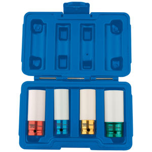 Draper 1/2&quot; Sq. Dr. Wheel Nut Sockets For Alloy Wheels (4 Piece) - AWNSS/4