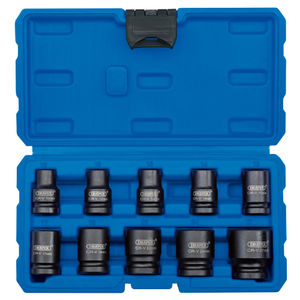 Draper 1/2&quot; Sq. Dr. Metric Impact Socket Set (10 Piece) - 410/10/MM