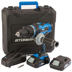 Draper Storm Force 20V Cordless Combi Drill With Two Li-Ion Batteries - CHD20SF