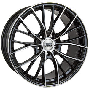 DRC DMM Alloy Wheels in Black Polished Face Set Of 4