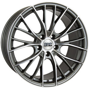 DRC DMM Alloy Wheels in Gunmetal Polished Face Set Of 4