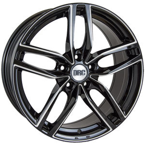 DRC DRS Alloy Wheels in Black Polished Set Of 4