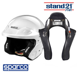 Sparco RJ Helmet & Stand21 Club Series FHR Device Package