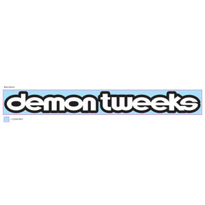 Demon Tweeks Sticker White / Black 800mm x 90mm