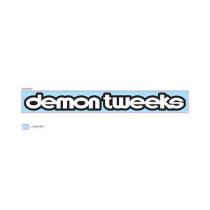 Demon Tweeks Sticker White / Black 300mm x 35mm