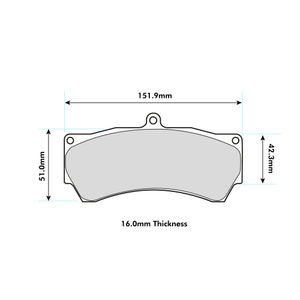 Performance Friction 11 Brake Pads To Fit AP Racing CP5060 Caliper