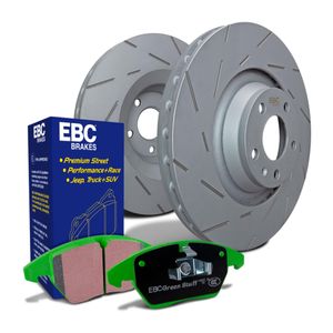 EBC Brakes Ultimax Slotted Discs and Greenstuff Pads Kit