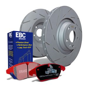 EBC Brakes Ultimax Slotted Discs and Redstuff Pads Kit