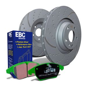 EBC Brakes Turbo Groove Discs and Greenstuff Pads Kit