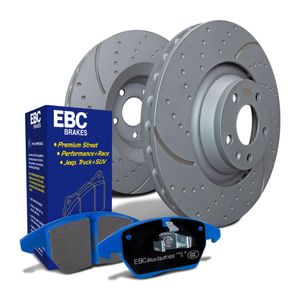 EBC Brakes Turbo Groove Discs And Bluestuff NDX Pads Kit