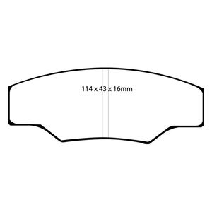 EBC Brakes Yellowstuff Performance Brake Pads
