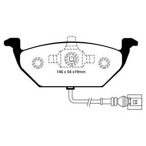 EBC Brakes Yellowstuff Performance Brake Pads