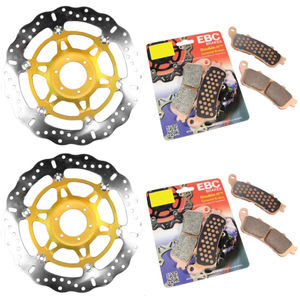 EBC Brakes Motorcycle XC Disc & Double H Sintered Pad Brake Kit