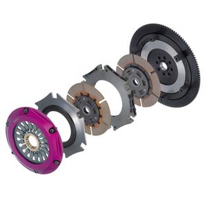Exedy Hyper Multi Twin Clutch Kit, 200mm Sprung Cerametallic Plate