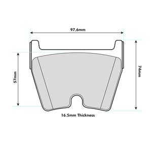 Mintex MRM1801 Brake Pads To Fit Brembo 07.8544 / OE Caliper
