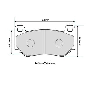 Ferodo DS2500 Brake Pads To Fit AP Racing Various Calipers