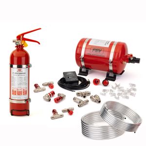 FEV F-TEC 3.5 Litre Electrical Fire Extinguisher Rally Package - Alloy Bottle
