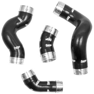 Forge Set of 4 Black Silicone Boost Hoses
