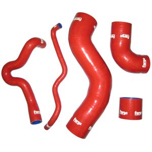 Forge Set of 5 Black Silicone Turbo Hoses