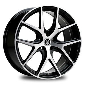 Fox Wheels Alpha Alloy Wheels In Black Polish Set Of 4