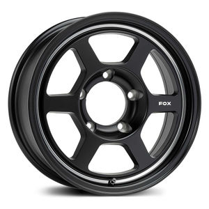 Fox Wheels Jim Alloy Wheels In Satin Black With CNC Rim Set Of 4
