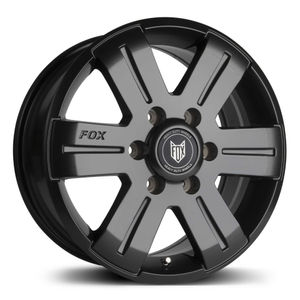 Fox Wheels Opus 6 Alloy Wheels In Satin Black Set Of 4