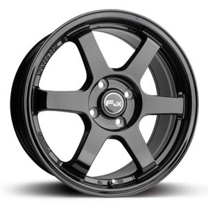 Fox Wheels PF1 Alloy Wheels In Gloss Black Set Of 4