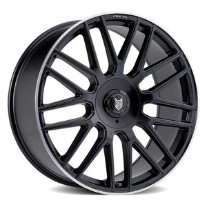 Fox Wheels VR3 XL Alloy Wheels In Satin Black Polish Lip Set Of 4