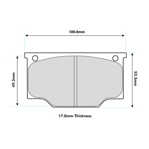 Ferodo DS3000 Brake Pads To Fit Girling AR5 / BR Caliper