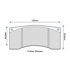 PBS Brakes ProTrack Brake Pads To Fit Alcon & Brembo Various Calipers