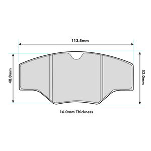 Ferodo DS3000 Brake Pads To Fit AP Racing CP2361 / OE Calipers