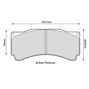Pagid RSL1E Brake Pads To Fit AP Racing Various Calipers