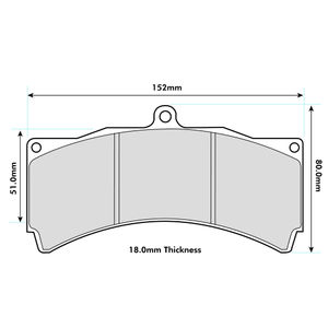 Ferodo DSUNO Brake Pads To Fit AP Racing CP5555/CP5060 Calipers
