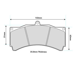 PBS Brakes ProComp S2 Brake Pads To Fit AP Racing Various Calipers