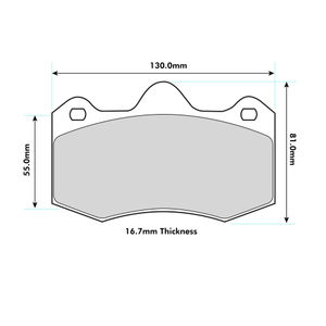 PBS Brakes ProRace Brake Pads To Fit AP Racing CP6635 / OE Calipers