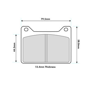 Mintex F4R Brake Pads To Fit Wilwood Powerlite Calipers