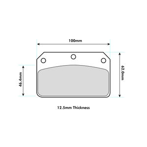 PBS Brakes ProRace Brake Pads To Fit Wilwood Dynalite Centre Pin Calipers